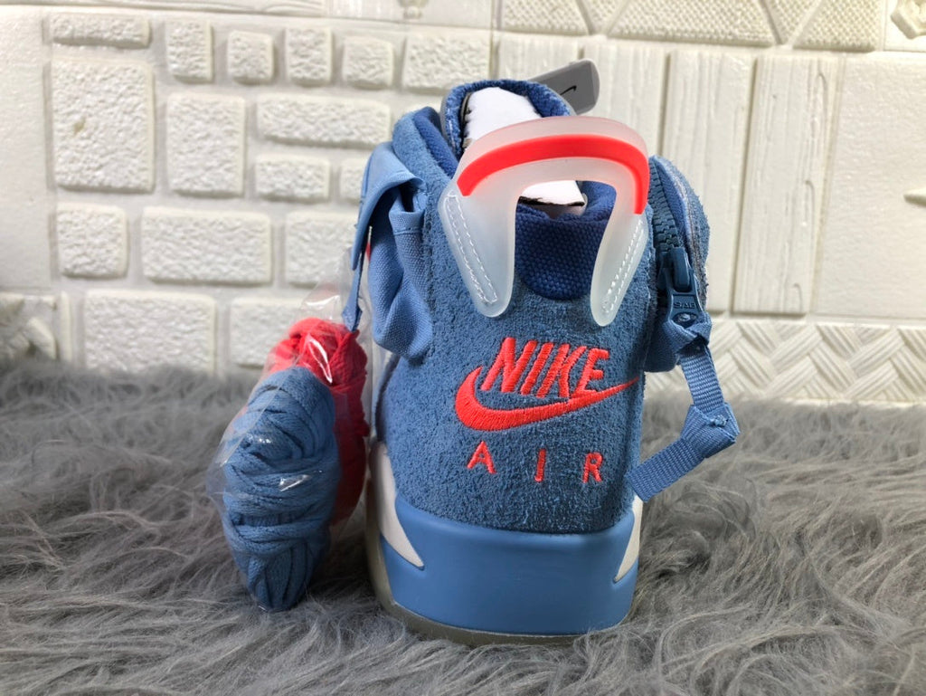 Jordan 6 Travis Scott Blue High-Top Sneakers