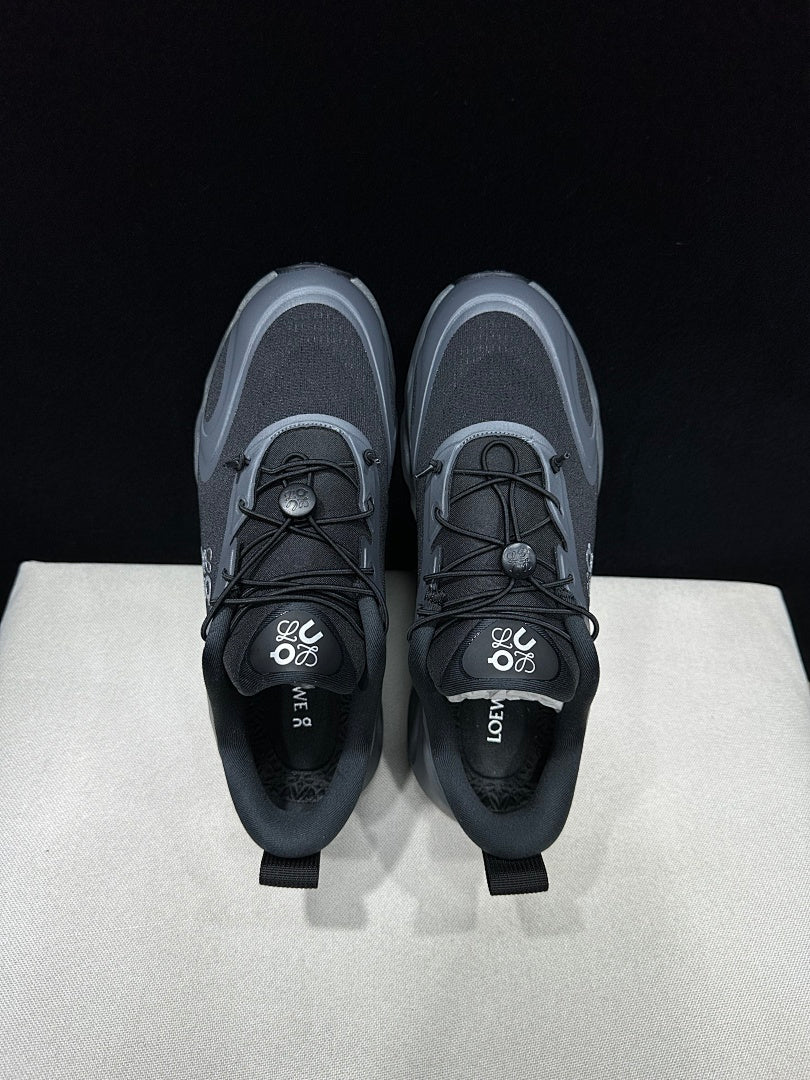 On x Loewe Cloudventure 3.0 Sneakers, Black and Grey