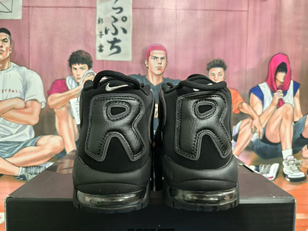 Nike Air More Uptempo Black Basketball Sneakers