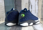 Jordan 13 White, Navy and Gray 3M Sneakers