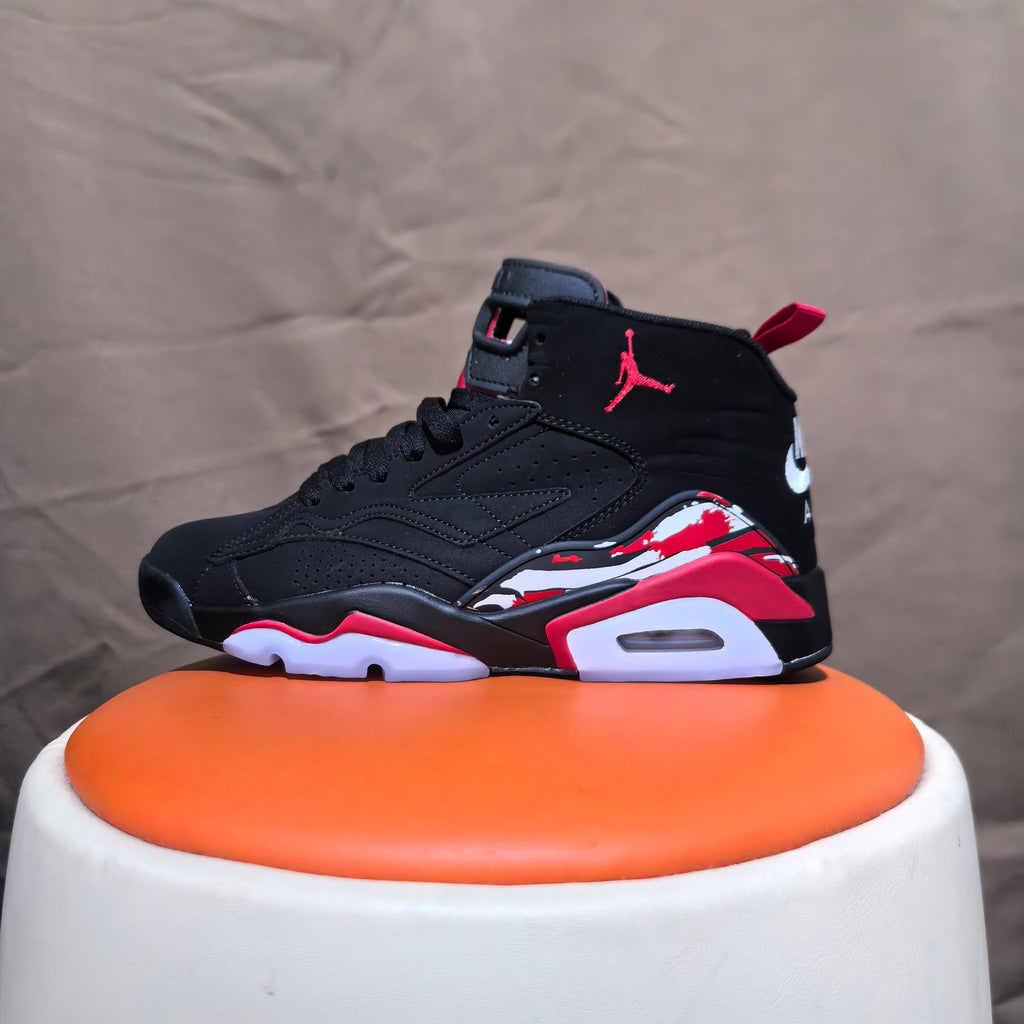 Jordan 6 Retro Black Red High-Top Sneakers
