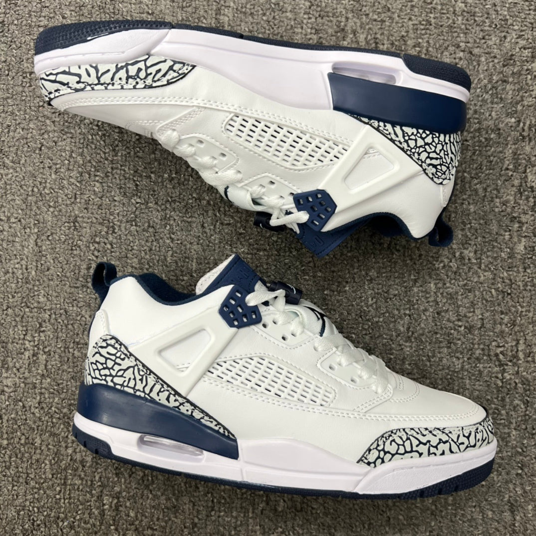 Jordan Spizike Low White and Navy Sneakers FQ1759-104