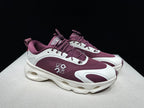 On x LOEWE Cloudventure 3.0 Sneakers, White and Wine Red