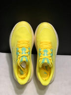 HOKA Skyward X Running Shoes in Yellow and Aqua
