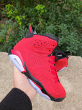 Air Jordan 6 Retro Sneakers in Red, Black and White