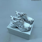 GG-CC G23X4317B Chunky Platform Sneakers, Silver and White