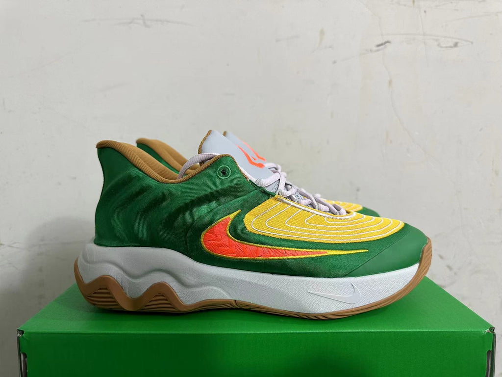 Nike Basketball Shoes in Green, Yellow and Gum