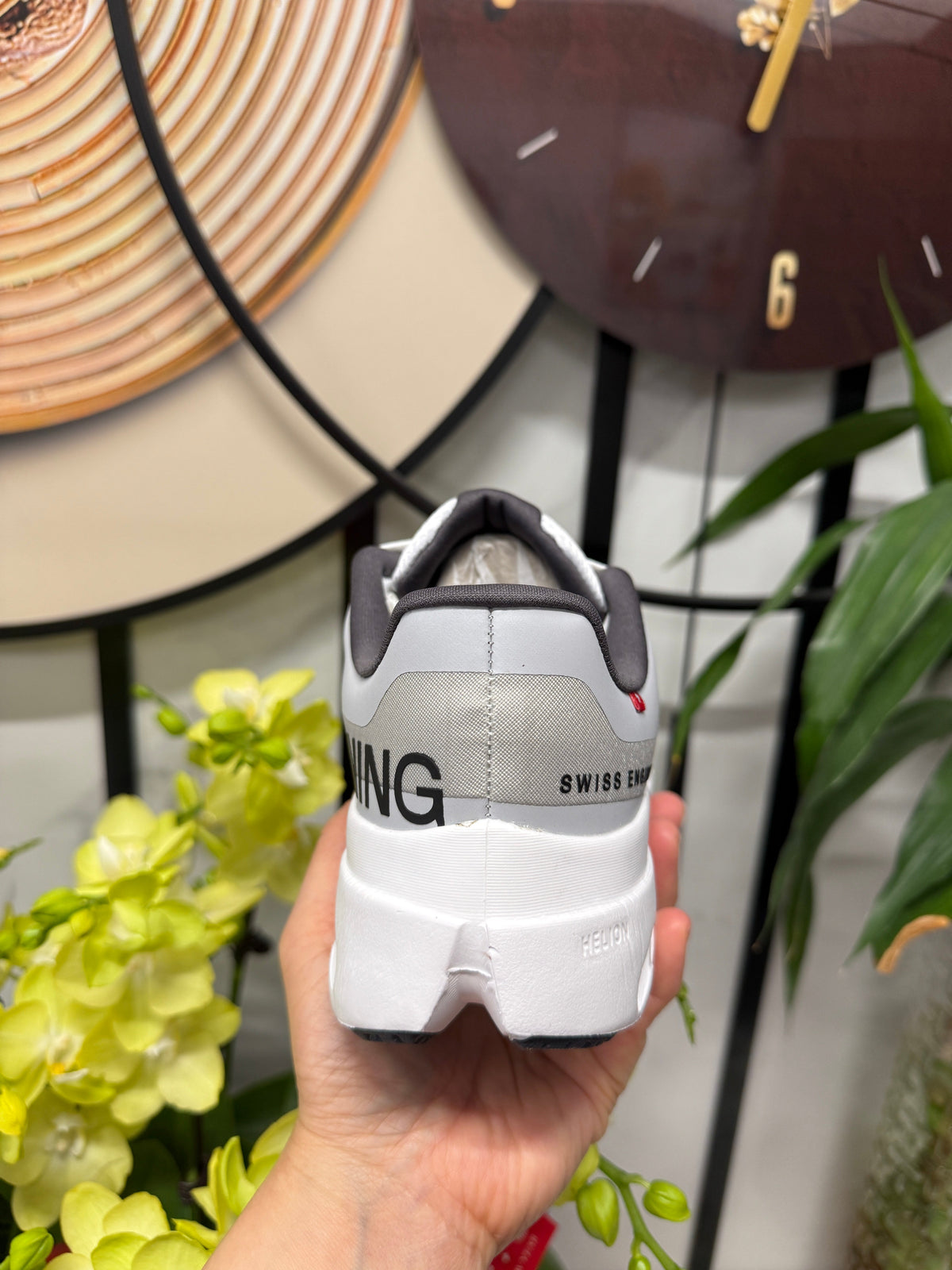 On Cloudsurfer Running Shoes in Silver and White