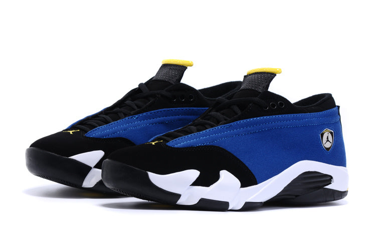 Jordan 14 Low Sneakers in White and Black