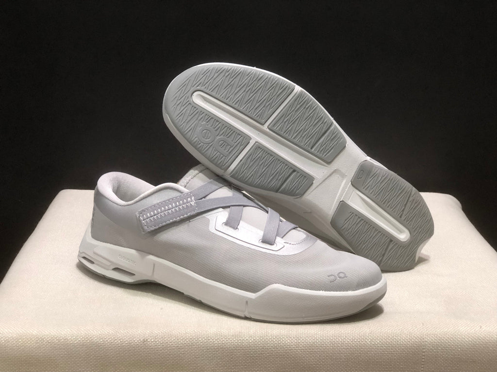 On Cloudnova Moon Sneakers in White and Gray