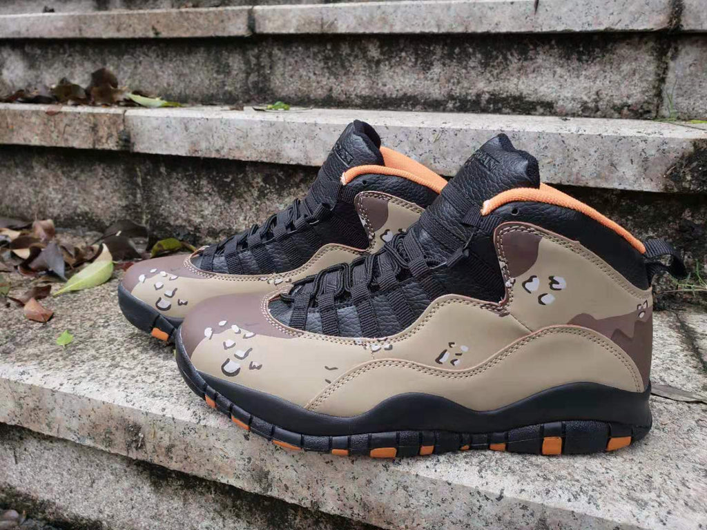 Air Jordan 10 Camo High-Top Sneakers