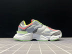 New Balance 9060DGG Grey Sneakers with Lime Accents