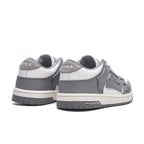 Gray and White Low-Top Sneakers MFS003-043