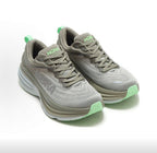 HOKA Bondi 8 Sneakers in Green and Silver