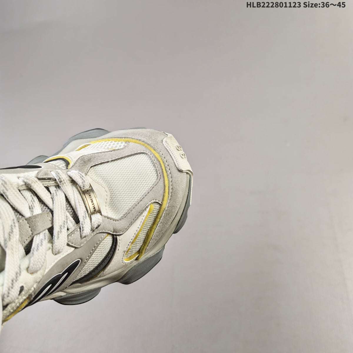 Balenciaga Monday Low-Top Sneakers in Gray and White