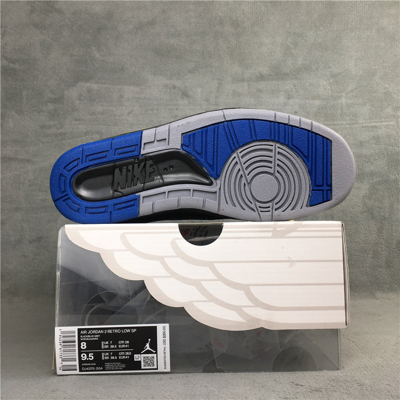 Nike Air Jordan 2 Retro Low SP Black Blue Sneakers