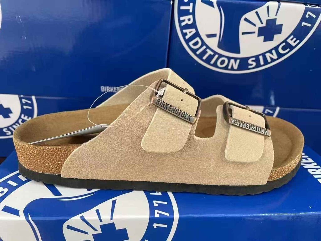 Birkenstock Arizona Suede Two-Strap Sandals