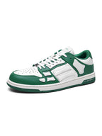 AIMIR Green and White Low-Top Sneakers FS003-344