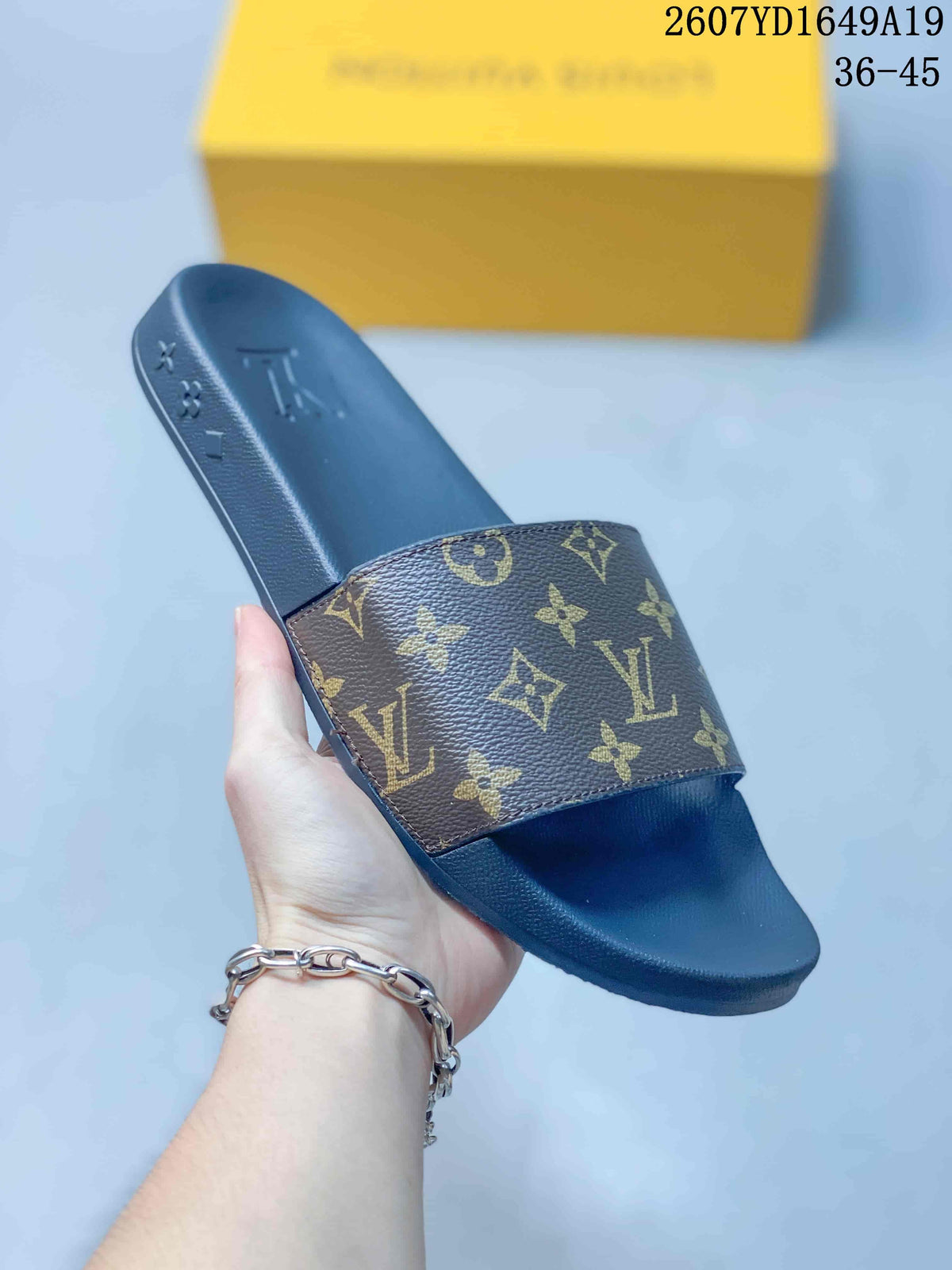 Louis Vuitton Monogram Platform Slide Sandals