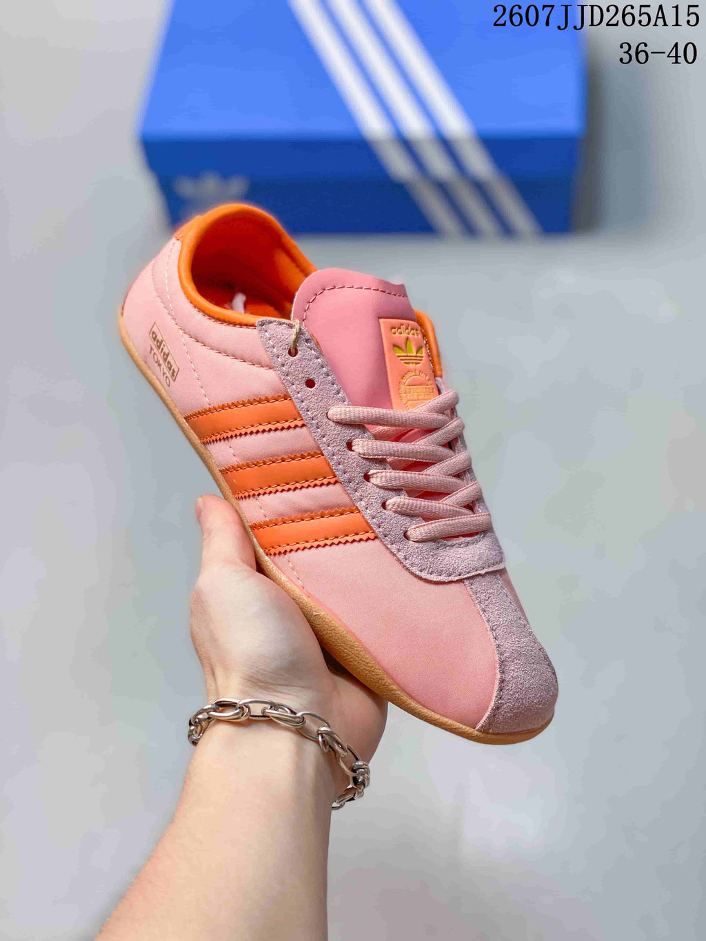 adidas Tokyo Low-Top Sneakers Pink Orange 06JJD265A15