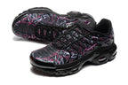 Nike Air Max Plus Black and Pink Graphic Sneakers