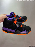 Nike Air Flight 89 Raptors Black Purple Orange Sneakers