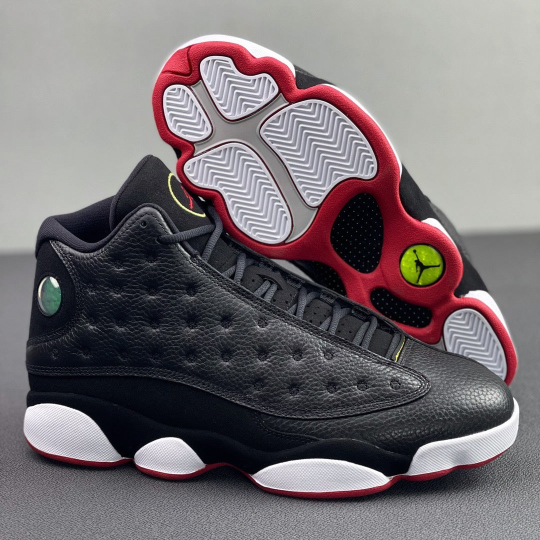 Jordan Air Jordan 13 Playoffs Black Red High-Top Sneakers