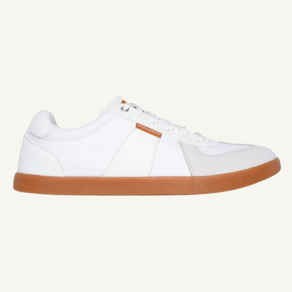 Skechers Men's White Placer-Camilo Sneakers, 210960/WHT