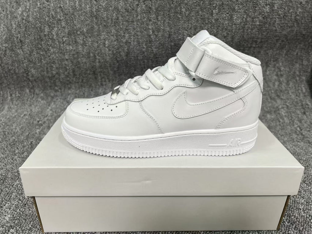 Nike Air Force 1 Mid White High-Top Sneakers 315123-111