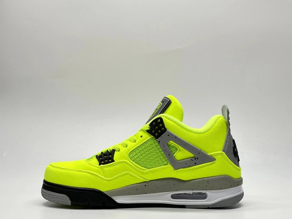 Air Jordan 4 Fluorescent Green Sneakers