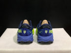 HOKA Speedgoat 5 Trail Running Shoes, Navy and Lime