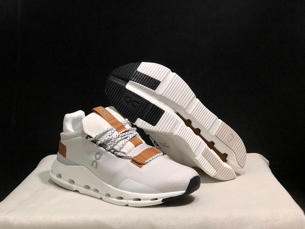 On Cloudnova 1 Sneakers in White Pearl