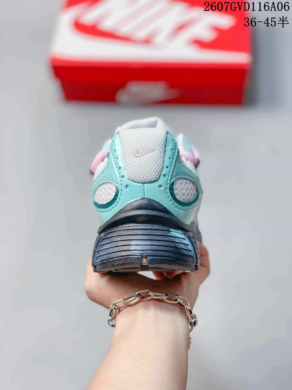 Nike V5 RNR Retro Running Sneakers Mint Pink White