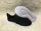 Nike Black and White Knit Low-Top Sneakers