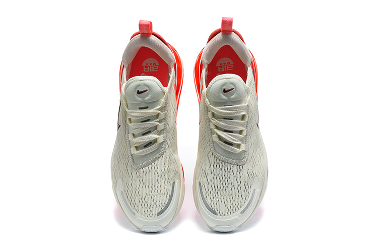 Nike Air Max 270 Sneakers in White and Bright Red
