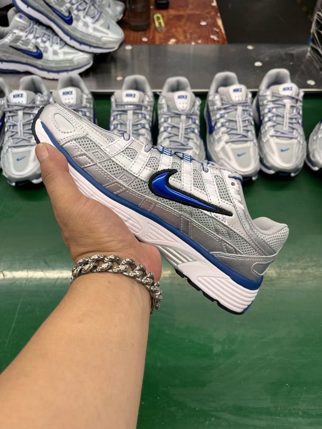 Nike P-6000 Sneakers Silver Blue BV1021-001