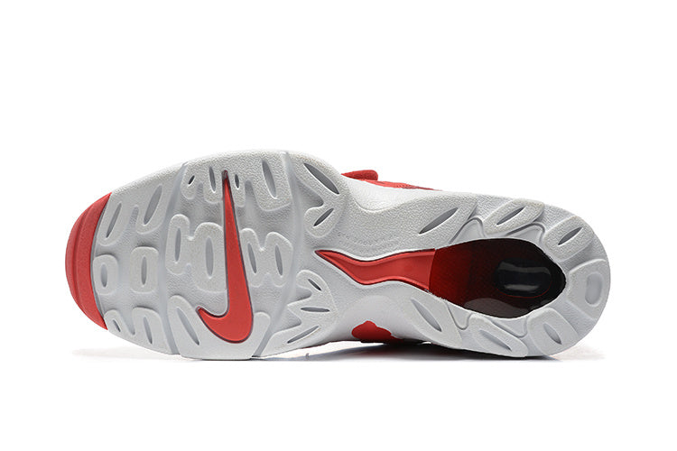 Nike Air More Uptempo Red and White Sneakers