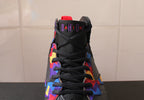 Air Jordan 7 Retro Black Colorful High-Top Sneakers