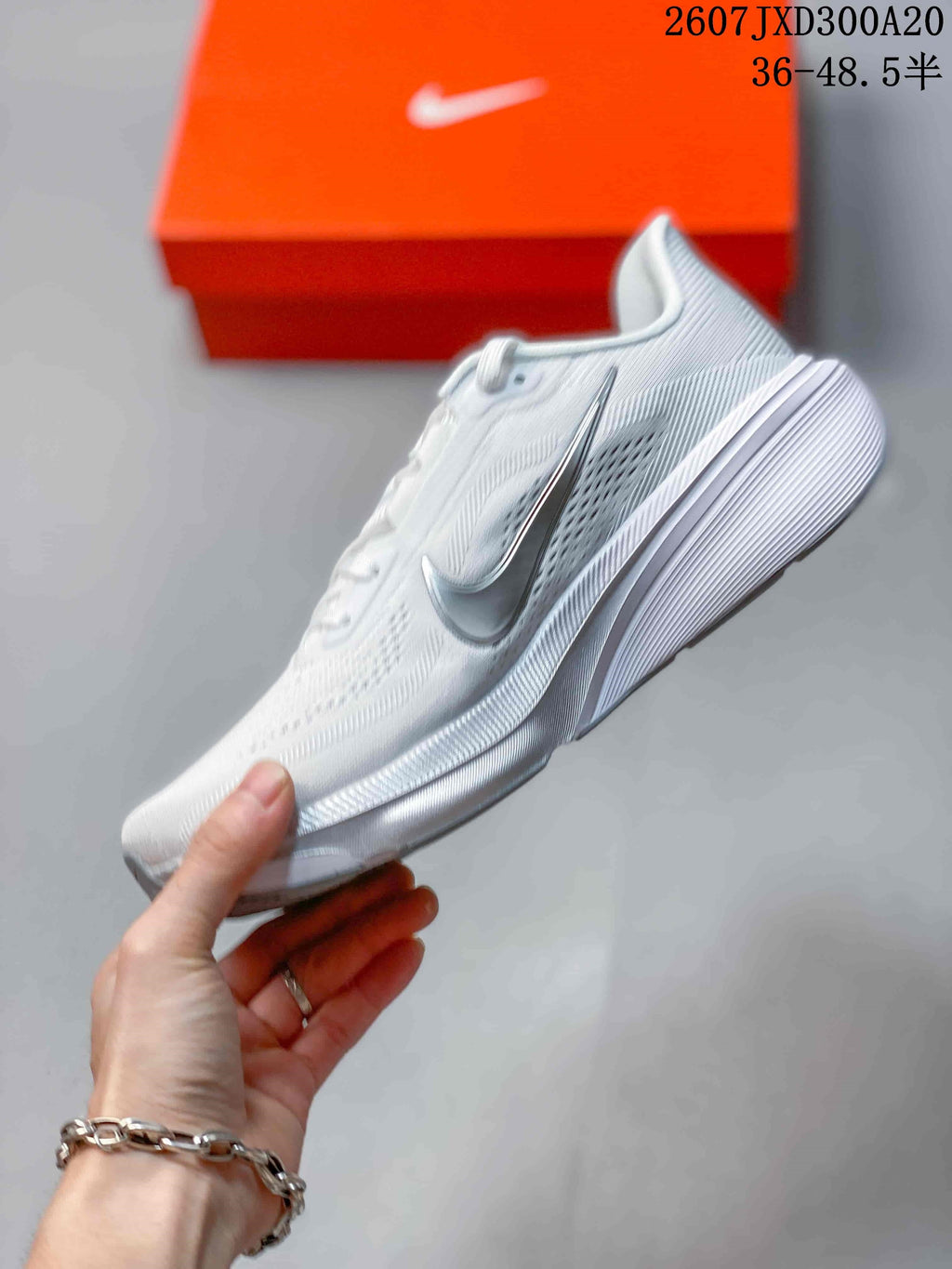 Nike Air Zoom Pegasus 42 White Running Sneakers JXD300A20