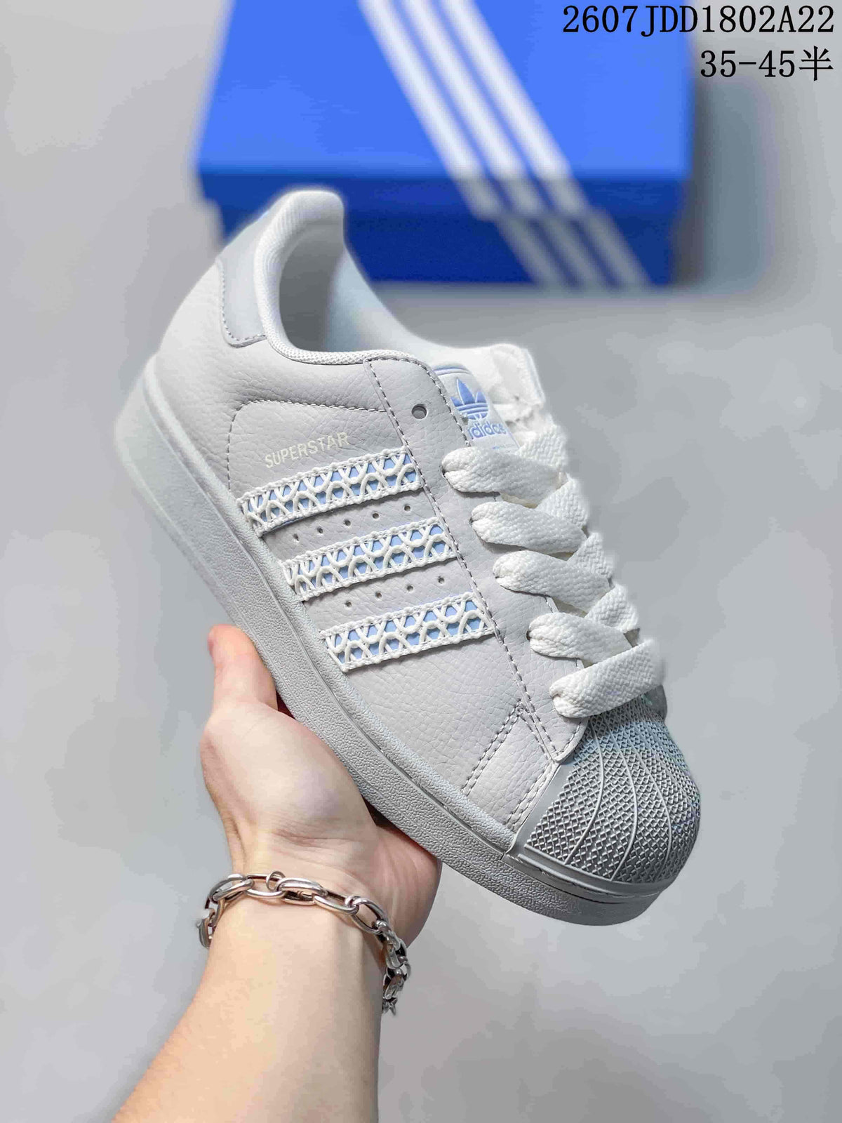 Adidas Superstar Sneakers Lavender and White HQ2646