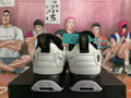 Jordan White and Black Basketball Sneakers