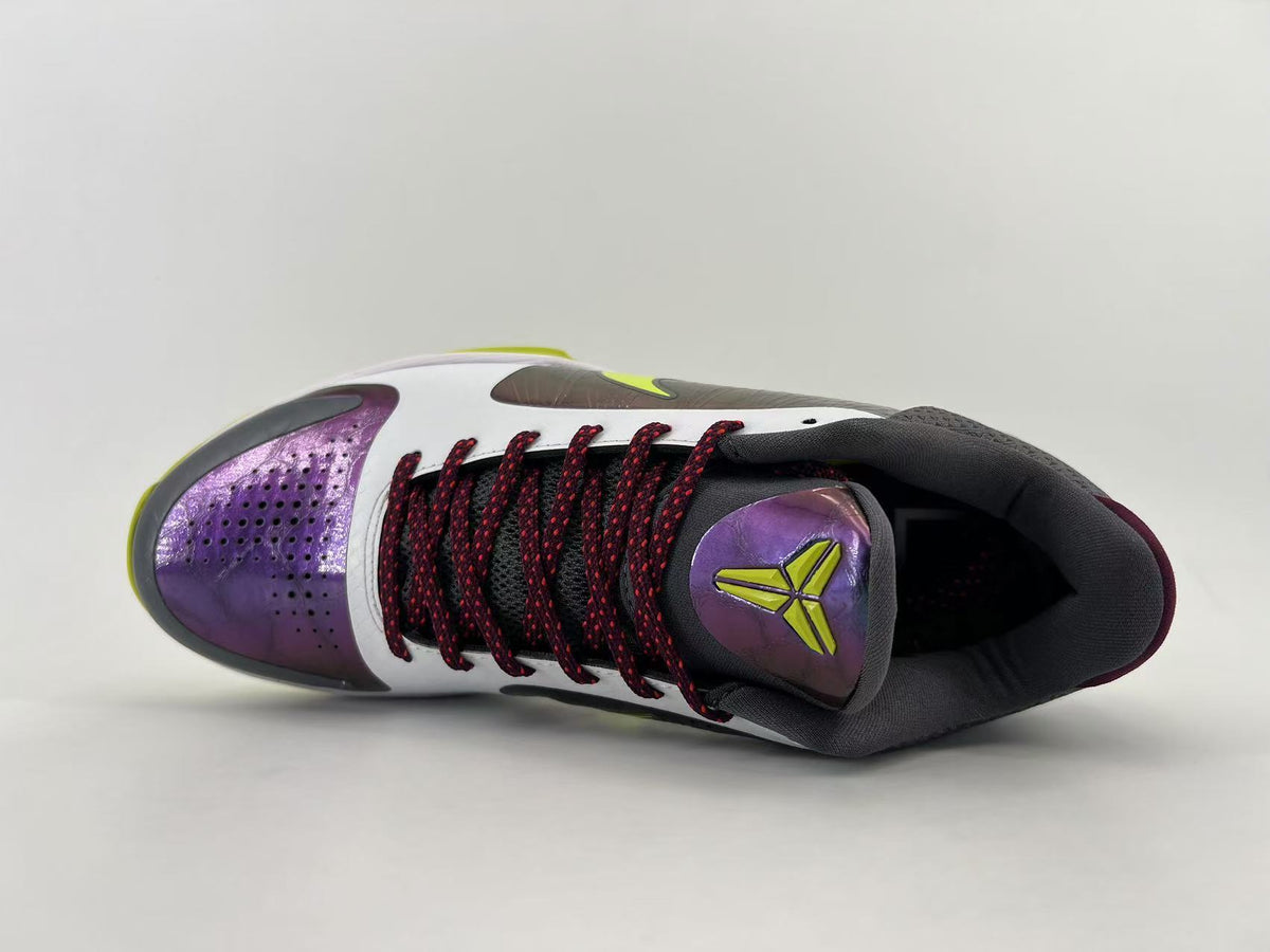 Nike Kobe 5 Protro Basketball Shoes White Purple Volt CD4991-100