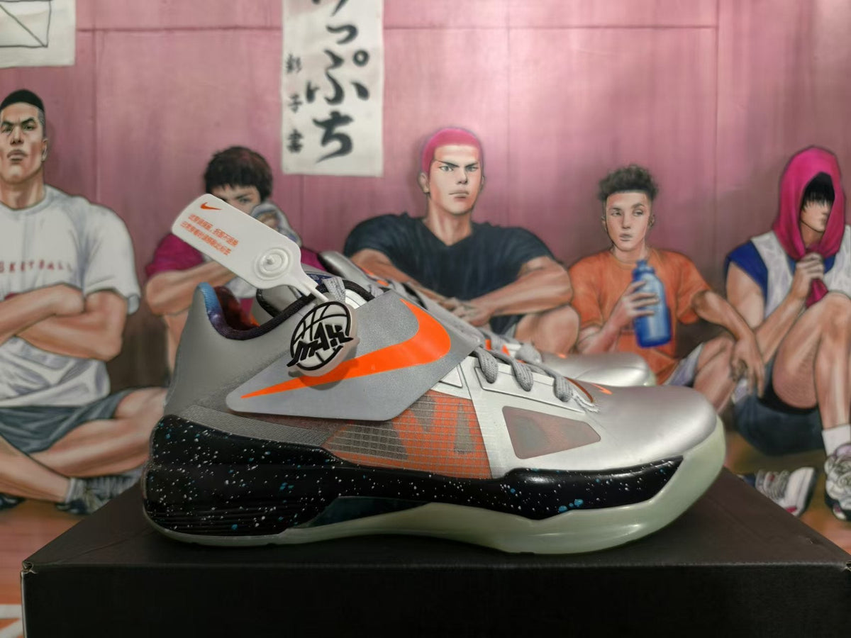 Nike KD All-Star Basketball Shoes in Silver and Orange