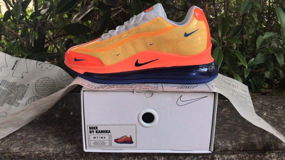 Nike Air Max 720 Sneakers in Yellow, Orange and Navy