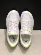 HOKA Challenger 8 Trail Running Shoes, White and Lime