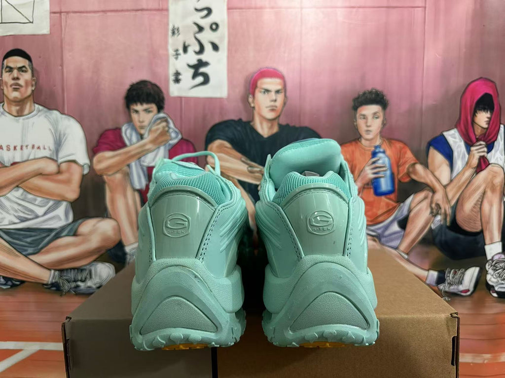 Mint Green Chunky Lace-Up Sneakers