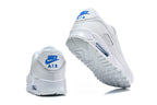Nike Air Max 90 Sneakers in White and Blue