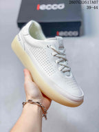 ECCO Men's White Leather Sneakers 2607GXD517A07