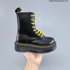 Dr. Martens 1460 Platform Lace-Up Boots in Black
