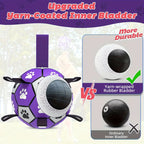 Interactive Pet Soccer Ball Tug of War Toy with Handle